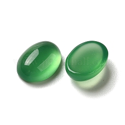 Natürlich gefärbte und erhitzte grüne Onyx-Achat-Cabochons&nbsp;G-F605E-14B