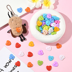 1 пакетик 2-х дырочных пуговиц из смолы&nbsp;BUTT-SP0001-19B