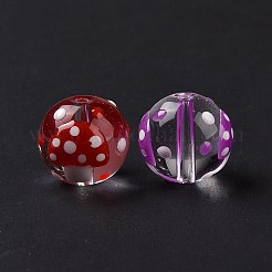 Vetro con perle di smalto&nbsp;LAMP-P058-01I