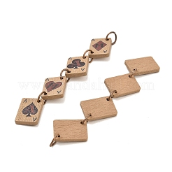 Pendentifs en bois de peuplier&nbsp;FIND-Z048-06