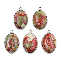 Подвески перидот и розового кварца в сборе&nbsp;G-T111-01