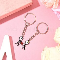 2 шт. брелок из эмалированной нержавеющей стали 304&nbsp;KEYC-FS00034-02