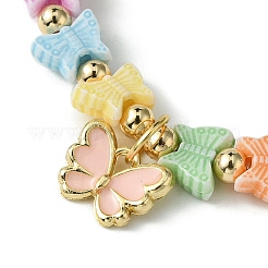 ABS-Kunststoff-Perlen-Stretch-Armbänder&nbsp;BJEW-JB09889