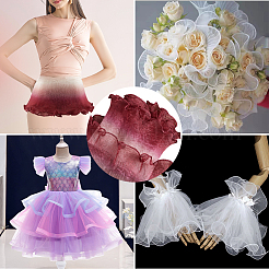 5 ярд полиэстеровой плиссированной кружевной ленты для отделки&nbsp;OCOR-GF0004-84F