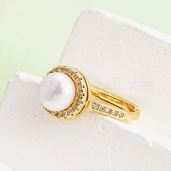 Einstellbare messing micro pave zirkonia fingerringe&nbsp;CU-CBABA66-06G
