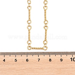 Colliers à maillons torsadés en acier inoxydable 304 de 4 mm pour femmes et hommes&nbsp;NJEW-Z115-06G
