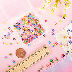 400 шт. 10-цветные открытые соединительные кольца из цинкового сплава&nbsp;FIND-SC0005-47