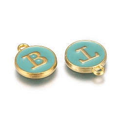 Anfangsbuchstabe a~z Alphabet Emaille Charms&nbsp;ENAM-Q437-01