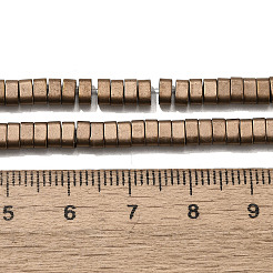 Perles en hématite synthétique non magnétique électrolytique à 2 trou&nbsp;G-L613-A01-01F