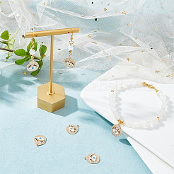 Латунь эмаль подвески&nbsp;KK-HY0001-40