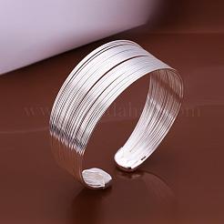 Классические латунь манжеты браслеты для женщин&nbsp;BJEW-BB12232