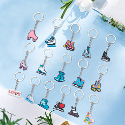 16 llavero de plástico PVC con temática deportiva de 16 estilos.&nbsp;KEYC-SP0001-69
