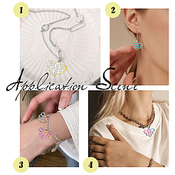 20 шт. ионное покрытие (IP) 201 подвески из нержавеющей стали&nbsp;STAS-DC0007-10