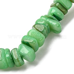 Bracelets extensibles en perles de coquillages d'eau douce naturelles teintées pour hommes et femmes&nbsp;BJEW-JB12477-03