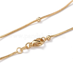 Messing Schlangenkette Halsketten&nbsp;NJEW-I247-05G