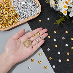 800 шт. 2-х цветные полукруглые кабошоны из АБС-пластика для нейл-арта&nbsp;MRMJ-PH0002-99