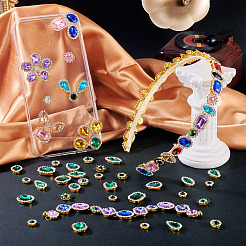 100 шт. пришивные стразы в форме капли/сердца/звезды&nbsp;GACR-TA0001-07C