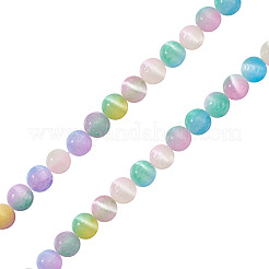 1 нить бусины из натурального селенита&nbsp;G-TA0002-87B