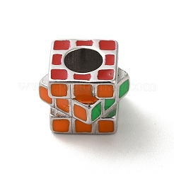 304 нержавеющая сталь эмалированные европейские бусины STAS-G308-21P