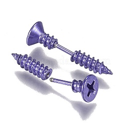 Pendientes unisex de acero inoxidable 304 con revestimiento al vacío de PVD&nbsp;EJEW-F261-01I
