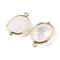 Натуральный кварцевый кристалл горный хрусталь ограненные овальные подвески-соединители&nbsp;G-H323-02G-07