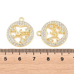 In lega con pendenti in strass di cristallo&nbsp;FIND-C095-07G