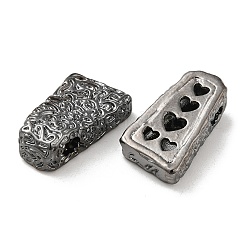 Текстурированные латунные бусы&nbsp;KK-H455-05B