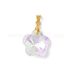 Цвет AB покрытием стеклянные подвески&nbsp;PALLOY-JF04596-01