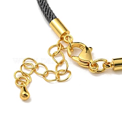 Fabricaciones de pulseras con cordones de nailon aptas para dijes de conectores.&nbsp;AJEW-P116-02G-07
