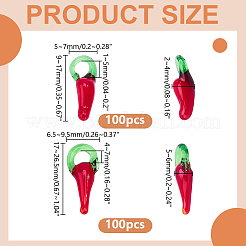 200 pièces 2 styles pendentifs au chalumeau faits à la main&nbsp;LAMP-HY0001-18