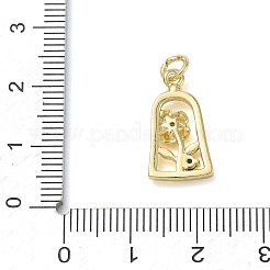Ottone con pendenti in strass&nbsp;KK-CBAD872-01G-11