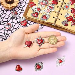 36pcs 9 styles de pendentifs en émail en alliage&nbsp;FIND-CJ0005-48