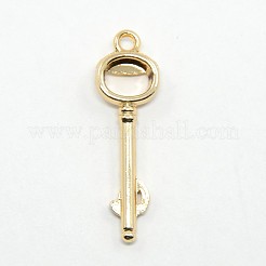 Pendentifs clés squelette en alliage plaqué or&nbsp;PALLOY-J169-32G-NR