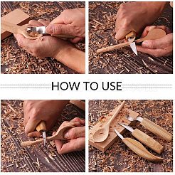 Необработанная пустая ложка из бука WOOD-WH0108-74