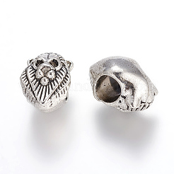 Сплавочные европейские бусины&nbsp;X-MPDL-6633-AS-R