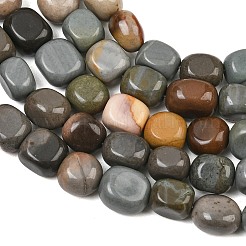 Brins de perles en pierre naturelle de Picasso/jaspe polychrome&nbsp;GG-CBA787B-A30