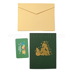 Carte de voeux en papier pop-up 3d&nbsp;AJEW-P124-G04