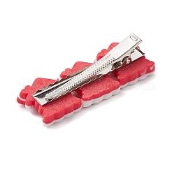 Pinzas para el pelo de caimán de resina con temática navideña&nbsp;PHAR-JH00114