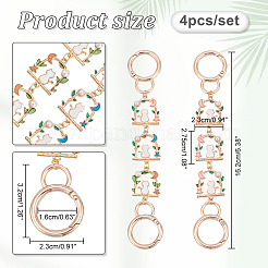 Кошка с качелями из сплава эмаль звенья удлинители кошелька&nbsp;FIND-AB00036