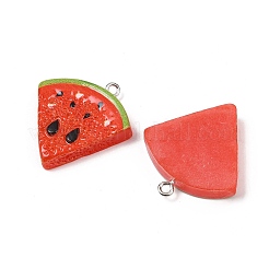 Colgantes de resina opaca pintados con aerosol con temática de frutas&nbsp;RESI-F061-02B