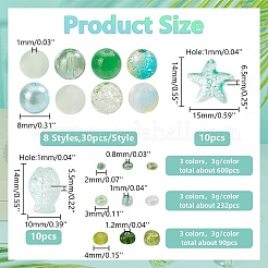 Kit de recherche de fabrication de bijoux en perles de bricolage&nbsp;DIY-AR0003-44A