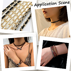 5 шт. шнуры из микрофибры и искусственной кожи&nbsp;WL-CL0001-13B-02