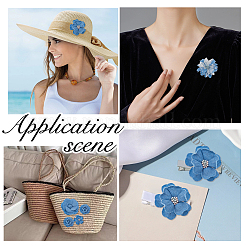 10 шт. 7 стиля джинсовый цветок для одежды аксессуары для одежды декоративные&nbsp;DIY-HS0001-82A