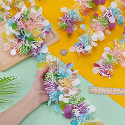 Ленты из полиэстера с кружевной отделкой&nbsp;OCOR-WH0105-014B