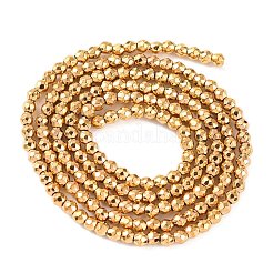 Гальванические нити из синтетических немагнитных гематитовых бусин&nbsp;G-H027-B01-01