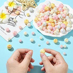 250 г УФ-покрытие радужные переливающиеся непрозрачные акриловые бусины&nbsp;PACR-CJ0001-38C