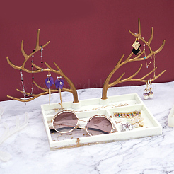 Geweih Baum Schmuck Display Rack Silikonformen & Aufbewahrungsbox Silikonformen&nbsp;DIY-X0293-84