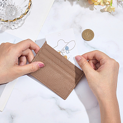 1 шт. держатель для визитных карточек из воловьей кожи&nbsp;AJEW-CL0002-52A