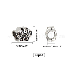 Цинковый сплав европейского бисера&nbsp;MPDL-PH0001-09AS