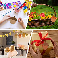 10 шт. необработанные пустые деревянные подвески для художественной росписи&nbsp;DIY-WH20063-005A